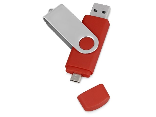 K6201.01.16 - USB/micro USB-флешка на 16 Гб «Квебек OTG»