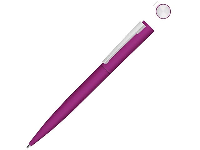 K187991.11 - Ручка шариковая металлическая «Brush Gum», soft-touch
