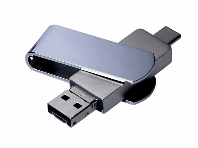 USB 2.0-флешка на 64 Гб 3-в-1 с разъемами Micro USB и USB-C (K2610.64.00)