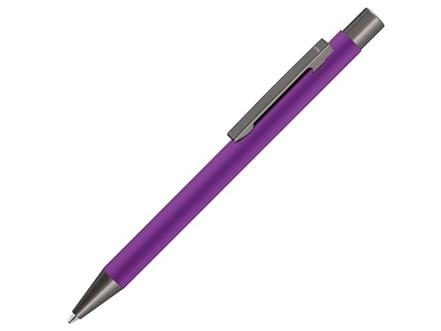 Ручка металлическая шариковая «Straight Gum» soft-touch с зеркальной гравировкой (K187927.14)