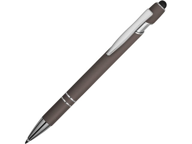 K18381.00p - Ручка-стилус металлическая шариковая «Sway» soft-touch