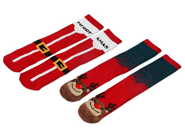 Набор носков с рождественской символикой, 2 пары (K869101)