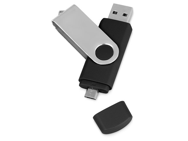 K6201.07.16 - USB/micro USB-флешка на 16 Гб «Квебек OTG»