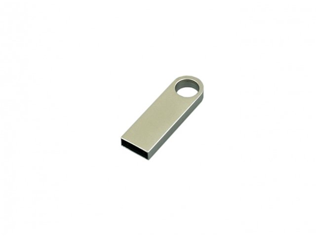 K6589.32.00 - USB 2.0- флешка на 32 Гб с мини чипом, компактный дизайн с круглым отверстием