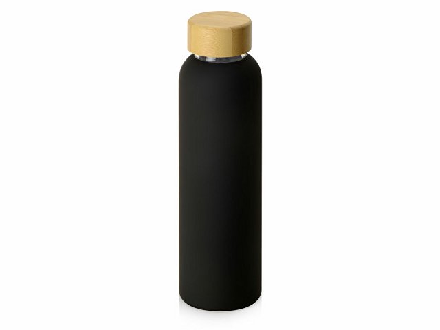 K828707p - Стеклянная бутылка с бамбуковой крышкой «Foggy», 600 мл