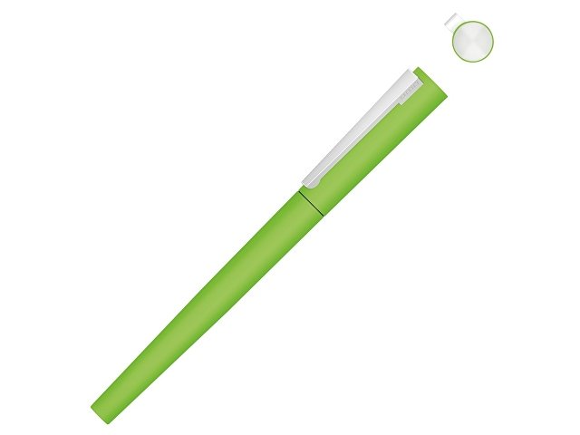 Ручка металлическая роллер «Brush R GUM» soft-touch с зеркальной гравировкой (K188019.13)