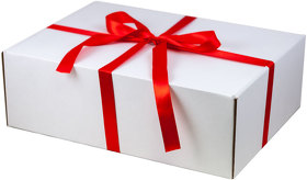 Alenta-3095-20-2 - Подарочная лента для большой универсальной подарочной коробки, красная