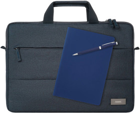 Подарочный набор Forum, синий (сумка, ежедневник, ручка) (A241139.030)