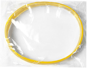 Браслет силиконовый FEST; 20 x 1,2 x 0,2 см; желтый; силикон; гравировка