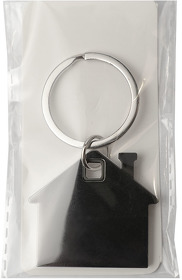Брелок TONER HAUS; 4,1 x 3,7 x 0,5 см; черный, металл/пластик; лазерная гравировка