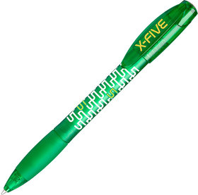 X-5 FROST, ручка шариковая, фростированный зеленый, пластик