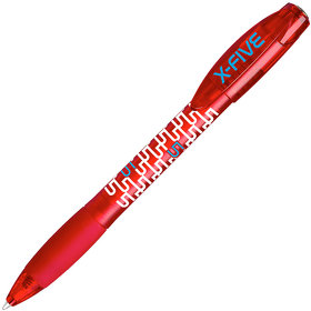 X-5 FROST, ручка шариковая, фростированный красный, пластик