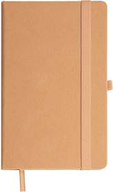 Бизнес-блокнот TERRI, A5, бежевый, твердая обложка, рециклированная бумага, в линейку
