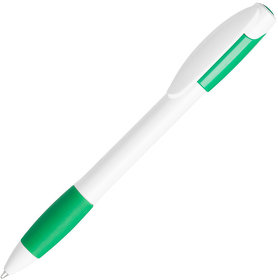 X-5, ручка шариковая, зеленый/белый, пластик (H218/18)