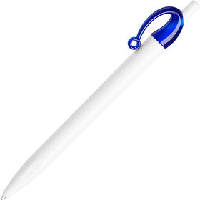 H408/73 - JOCKER, ручка шариковая, синий/белый, пластик