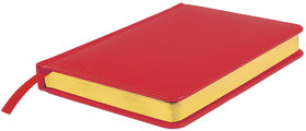 Ежедневник недатированный Joy, А5,  красный, белый блок, золотой обрез (H24606/08)
