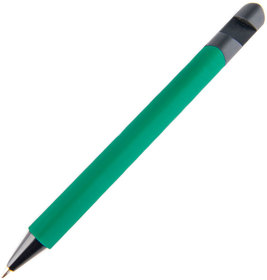 N5 soft,  ручка шариковая, зеленый/черный, пластик,soft-touch, подставка для смартфона (H27201/15)