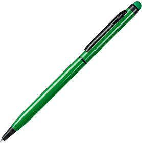 TOUCHWRITER  BLACK, ручка шариковая со стилусом для сенсорных экранов, зеленый/черный, алюминий (H1104/15)