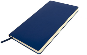 Бизнес-блокнот SMARTI, A5, синий, мягкая обложка, в клетку