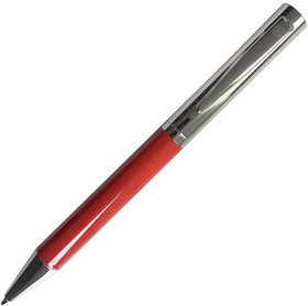 JAZZY, ручка шариковая, хром/бордовый, металл