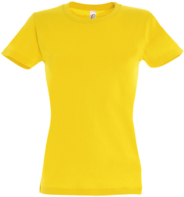 Футболка женская IMPERIAL WOMEN, желтый, 100% х/б, 190 г/м2 (H711502.301)