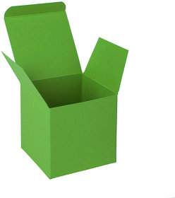 Коробка подарочная CUBE; 9*9*9 см; зеленое яблоко (H32004/18)