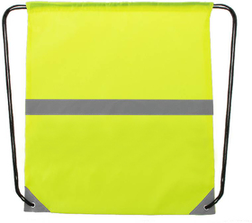 Рюкзак LEMAP, желтый неон, 41*35 см, полиэстер 190Т, светоотражающая полоса по середине (H344520/116M)