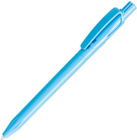 Ручка шариковая TWIN SOLID, голубой, пластик