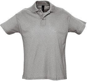 Рубашка поло мужская SUMMER II, серый меланж, 85% хлопок, 15% вискоза, 170 г/м2 (H711342.360)