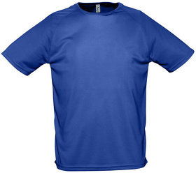 H711939.241 - Футболка мужская "Sporty", ярко-синий, 100% воздухопроницаемый полиэстер г/м2