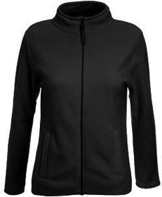 Толстовка "Lady-Fit Full Zip Fleece", черный, 100% полиэстер, 250 г/м2 (H625580.36)