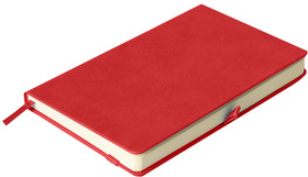 Ежедневник недатированный Starry , А5, красный, кремовый блок
