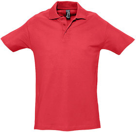 Рубашка поло мужская SPRING II,красный,2XL,100% хлопок, 210/м2 (H711362.145)