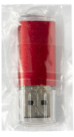 USB flash-карта ASSORTI (32Гб), красная, 5,8х1,7х0,8 см, металл