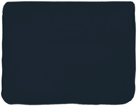 Подушка надувная дорожная в футляре; синий; 43,5х27,5 см; твил; шелкография