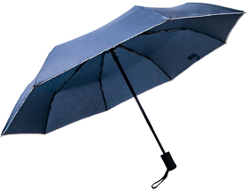 Зонт LONDON складной, автомат; темно-синий; D=100 см; 100% полиэстер
