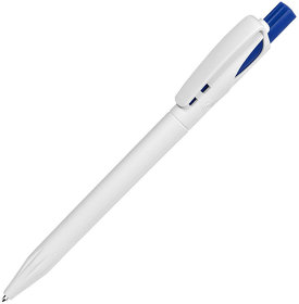 TWIN, ручка шариковая, ярко-синий/белый, пластик