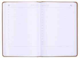 Ежедневник недатированный Anderson, А5, светло-коричневый, белый блок