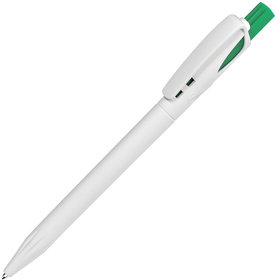 Ручка шариковая TWIN WHITE, белый/зеленый, пластик (H161/01/18)