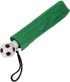 Зонт складной FOOTBALL, механический, зеленый