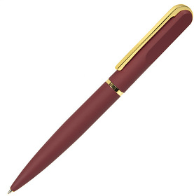 H11060/13 - FARO, ручка шариковая, бордовый/золотистый, металл, пластик, софт-покрытие
