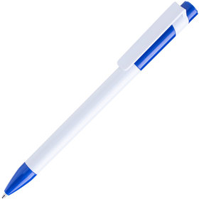 Ручка шариковая MAVA, белый/темно-синий, пластик (H1018MC/136)