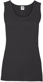H613760.36 - Майка женская "Lady-Fit Valueweight Vest", черный, 100% х/б, 165  г/м2