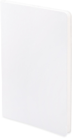 Бизнес-блокнот FUNKY SNOW, 130*210 мм, белый с оранжевым форзацем, мягкая обложка, блок в точку