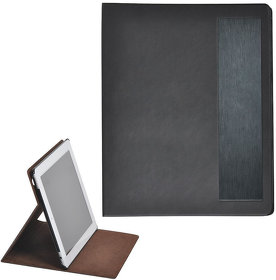 Чехол-подставка под iPAD "Смарт",  черный, 19,5x24 см,  термопластик, тиснение, гравировка (H18025/35)