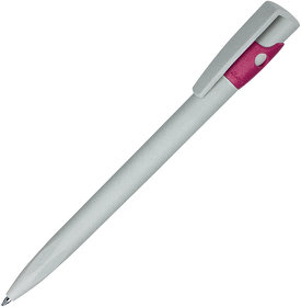 KIKI ECOLINE, ручка шариковая, серый/розовый, экопластик (H392EW/10)
