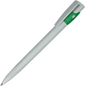 KIKI ECOLINE, ручка шариковая, серый/зеленый, экопластик (H392EW/15)