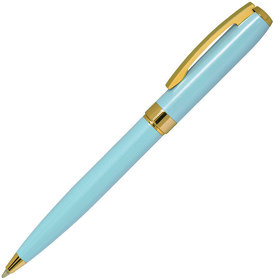 ROYALTY, ручка шариковая, бирюзовый/золотой, металл, лаковое покрытие (H38006/22)