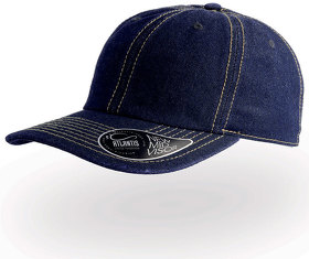 Бейсболка "DAD HAT", 6 клиньев, металлическая застежка, темный джинс, 100% хлопок, 280 г/м2 (H25462.25)
