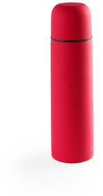 Термос SOFT, 500 мл; красный; нержавеющая сталь с прорезиненным покрытием